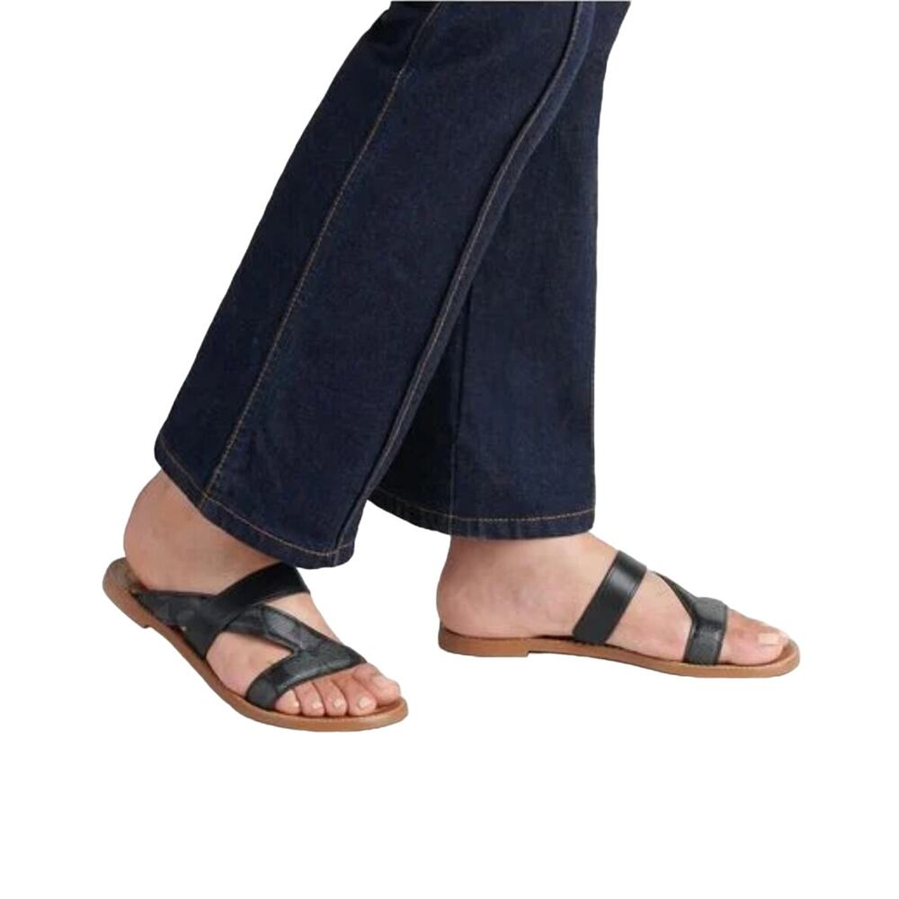 COACH HARLAN SLIP ON SANDALS IN BLACK - SIZE 10 - Picture 4 of 5